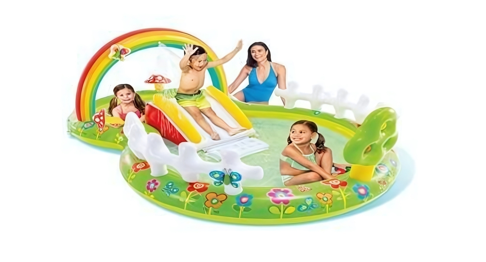 Игровой центр с горкой Мой сад 290*180*104 см, от 2 лет 57154 (Intex)
