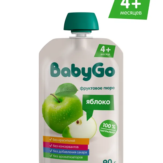 Пюре BabyGo Яблоко с 4 мес 90 г