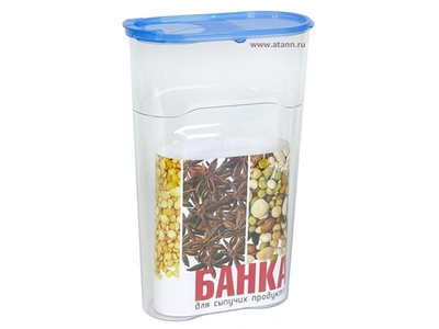 Банка 2,3л для сыпучих продуктов Люкс