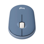Мышь Logitech M350 Pebble Blueberry (беспроводная 2.4 GHz, Bluetooth) Бесшумная