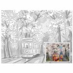 Холст на картоне с контуром BRAUBERG ART CLASSIC "УЛОЧКИ", 30х40см, грунтованный, хлопок, 191542