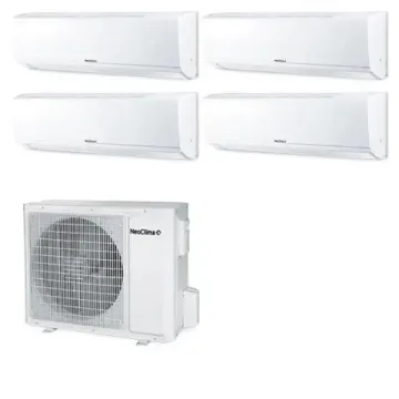 Мультисплит система на 4 комнаты NeoClima NS-09W / NS-12W х2 / NS-18W / NUM-36Q4