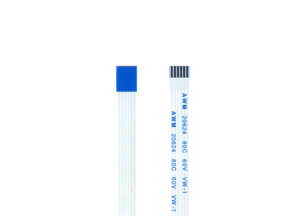 Шлейф 6 pin, 30 см, шаг 1 мм FFC, прямой А