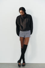 КУРТКА ИЗ ТЕХНИЧЕСКОЙ ТКАНИ С ПОДПЛЕЧНИКАМИ — ZARA