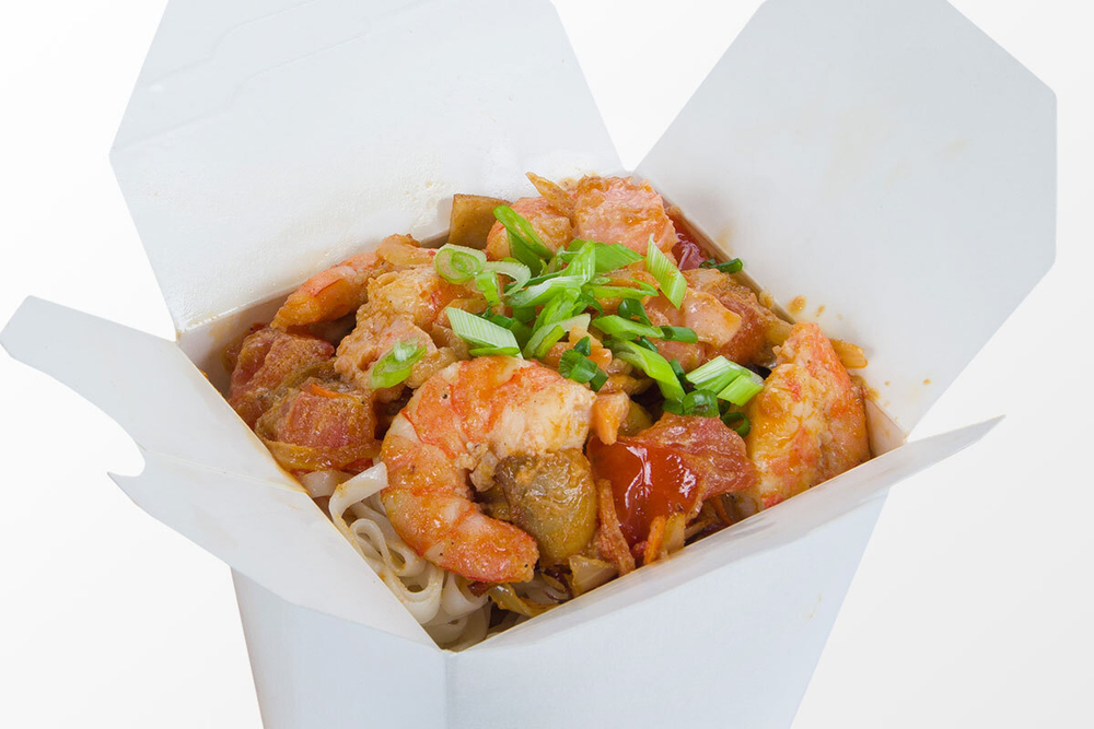 WOK с креветкой