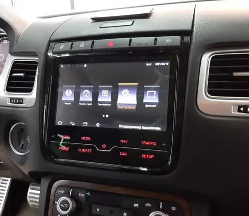 Магнитола для Volkswagen Touareg II 2010-2018 (RNS850 - поддержка меню) - RDL на Android 12, Быстрая, CarPlay, 4G SIM-слот