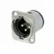 Neutrik NC3MD-V панельный разъем XLR male серии D, вертикальная установка на ПП