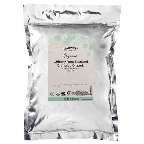 Starwest Botanicals, органический корень цикория, обжаренный, в гранулах, 453,6 г (1 фунт)