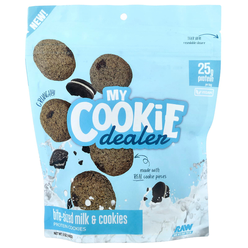 My Cookie Dealer Protein, протеиновое печенье, молоко и печенье, 142 г (5 унций)