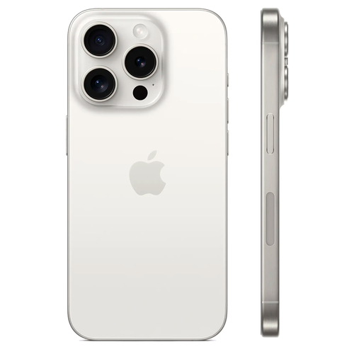 Смартфон Apple iPhone 15 Pro 128GB, White Titanium (Белый)