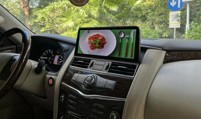 Магнитола для Nissan Patrol Y62, Infiniti QX56/QX80 2010-2017 (поддержка Bose, 360 и мониторов)- Kuberg DH QLed, Android 13, Быстрейшая, CarPlay, 4G SIM-слот
