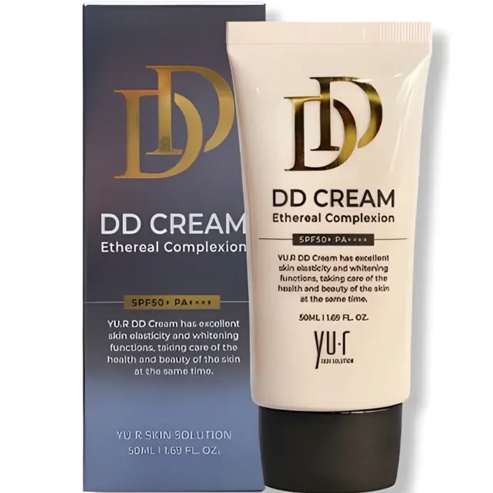 YU.R Корректирующий DD-крем для лица SPF50+, PA++++ средний, бежевый, 50 мл. | DD Cream SPF50+, PA++++ Dark; Light; Medium