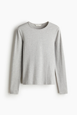 Топ из хлопка Supima® — приталенный крой - H&M