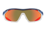 Спортивные очки с диоптриями 720armour Analog Pro / Translucent Midnight Blue Temple / Matte White Gasket / HC Red Black Lens