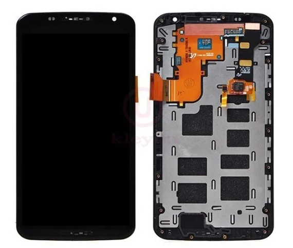 Дисплей для Motorola Nexus 6 в сборе с тачскрином на рамке (Black)