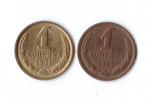 1 копейка 1991 г. Л,М. 2 шт.  XF
