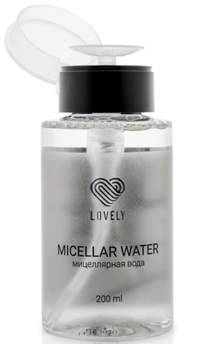 Мицеллярная вода с помпой Lovely 200 мл