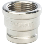Муфта редукционная STOUT SFT 0006 - 3/4" x 1/2" (для стальных труб, латунь никелированная)