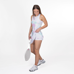 Женская теннисное платье BIDI BADU Zahai Tech 2in1 Dress Women - White, Pink