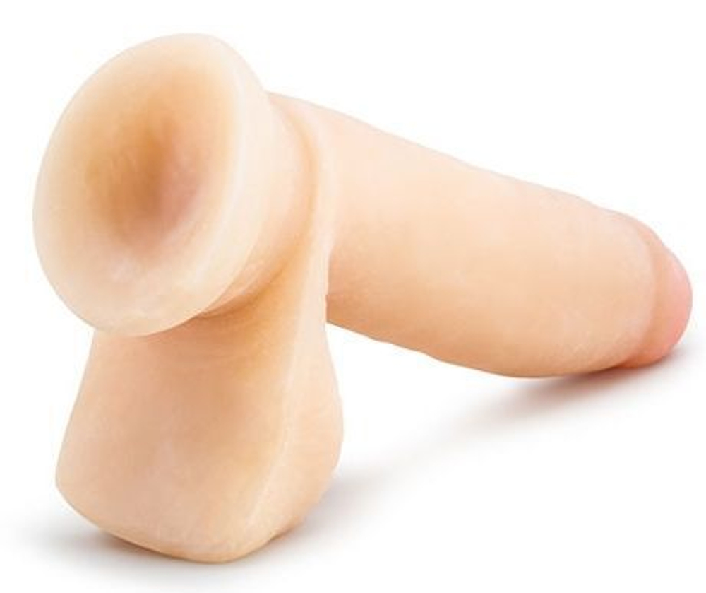 Телесный фаллоимитатор 7 inch Sensa Feel Dildo - 17,8 см. (Цвет: телесный)