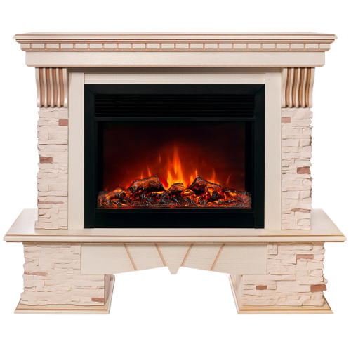 Каминокомплект Real Flame Sorento 25,5/26 WT с очагом Moonblaze Deluxe Black