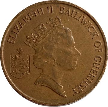 2 пенса 1990 Гернси