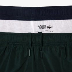 Мужские теннисные шорты Lacoste Recycled Fiber Shorts - зеленый