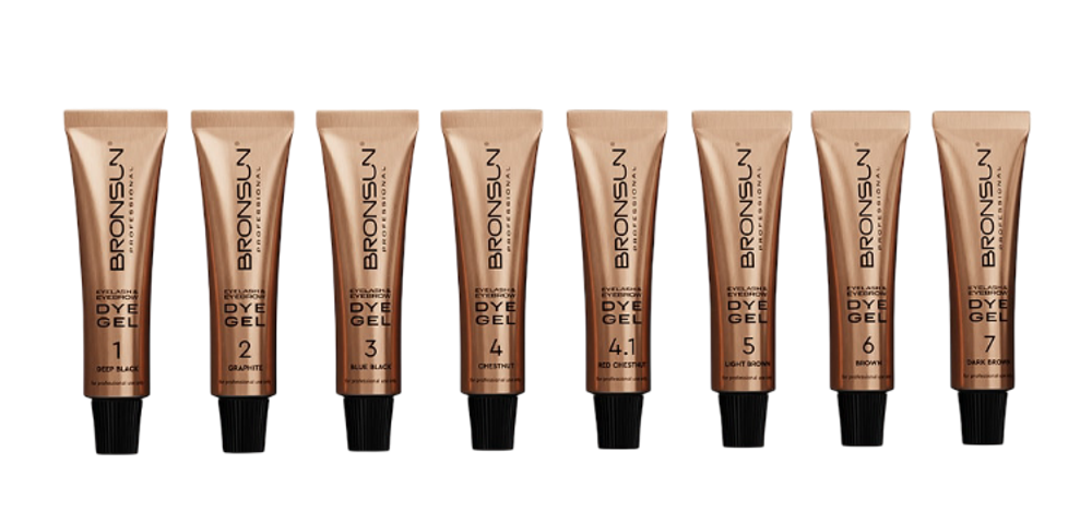 Краска для ресниц и бровей гелевая BRONSUN NEW, 15 мл