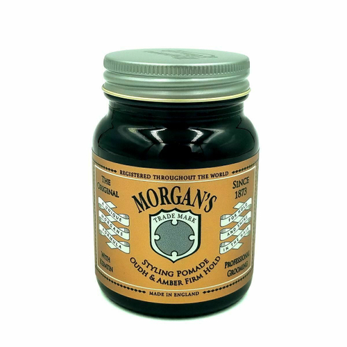 Morgans Pomade Oudh & Amber - Помада для укладки  Сильная фиксация / Сильный блеск 100 г