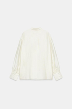 Рубашка из атласа с завязками ZW COLLECTION - ZARA