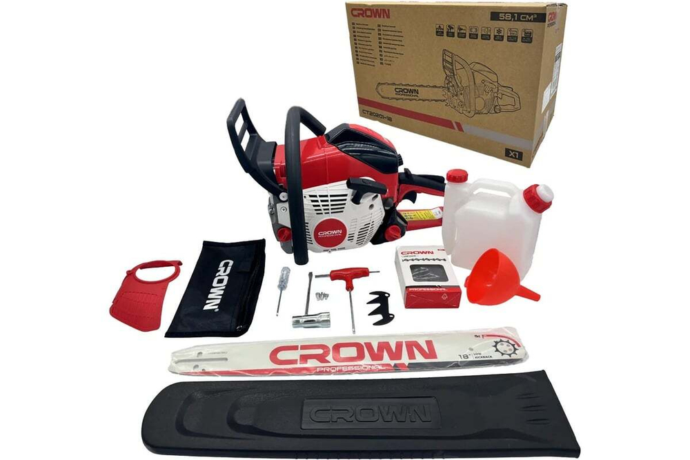Пила цепная бензиновая Crown CT20201-18