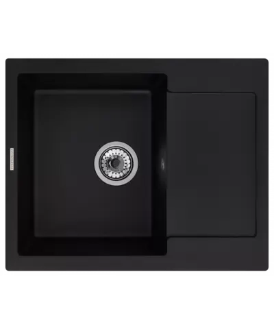 Кухонная мойка Kuppersberg MODENA 1B1D BLACK METALLIC