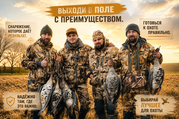 Как одеться на охоту на гуся и утку: не мёрзнуть и не вспотеть Как одеться на охоту на гуся и утку: не мёрзнуть и не вспотеть