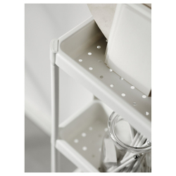 IKEA VESKEN  (ИКЕА ВЕСКЕН)  -  Стеллаж для ванной - белый 37x23x101 см