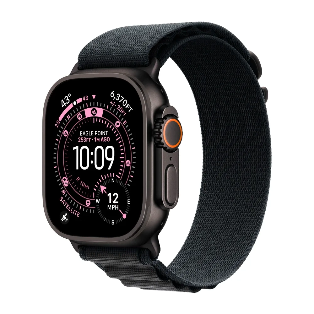 Умные часы Apple Watch Ultra 3 (2025) GPS + Cellular, 49mm, Black Titanium Case with Black Alpine Loop, L