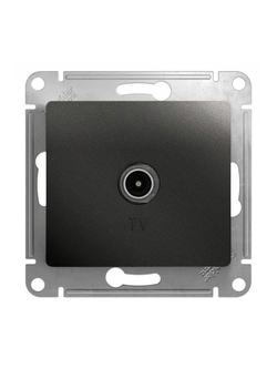 Розетка телевизионная оконечная TV Glossa 1дБ механизм антрацит SE GSL000791