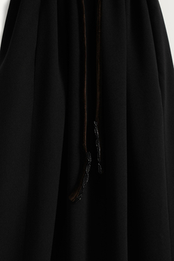 ZARA ПЛАТЬЕ МИДИ С ПОЯСОМ - LIMITED EDITION, ЧЕРНЫЙ