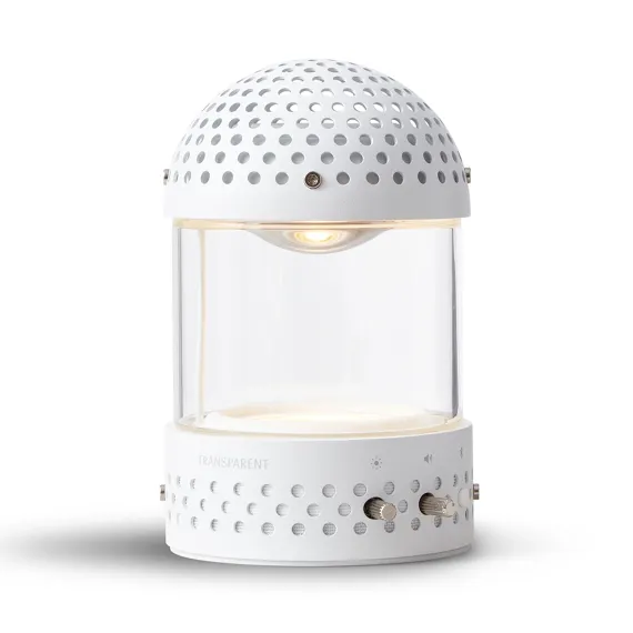 Transparent Transparent Light Speaker White