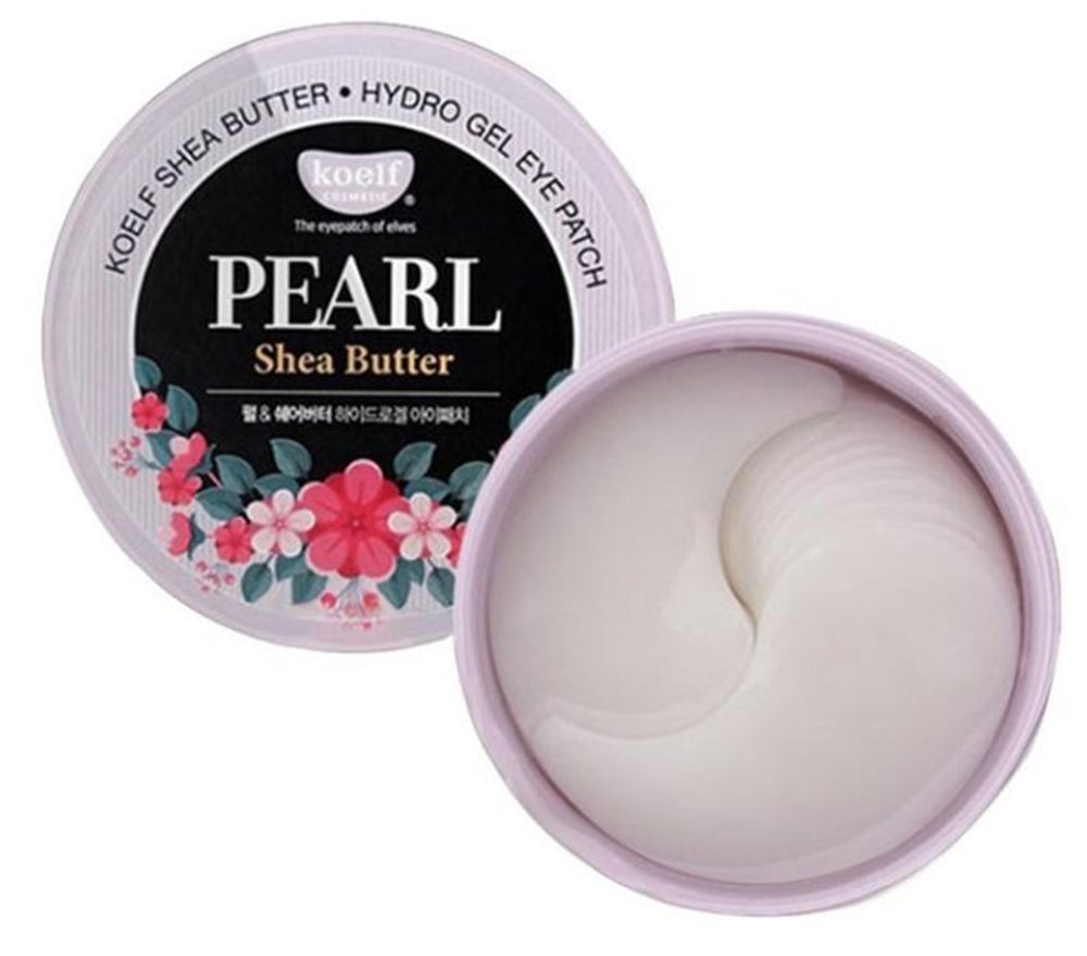 Koelf Гидрогелевые патчи для век с маслом ши и жемчужной пудрой Pearl &amp; shea butter hydrogel eye patch 60 шт