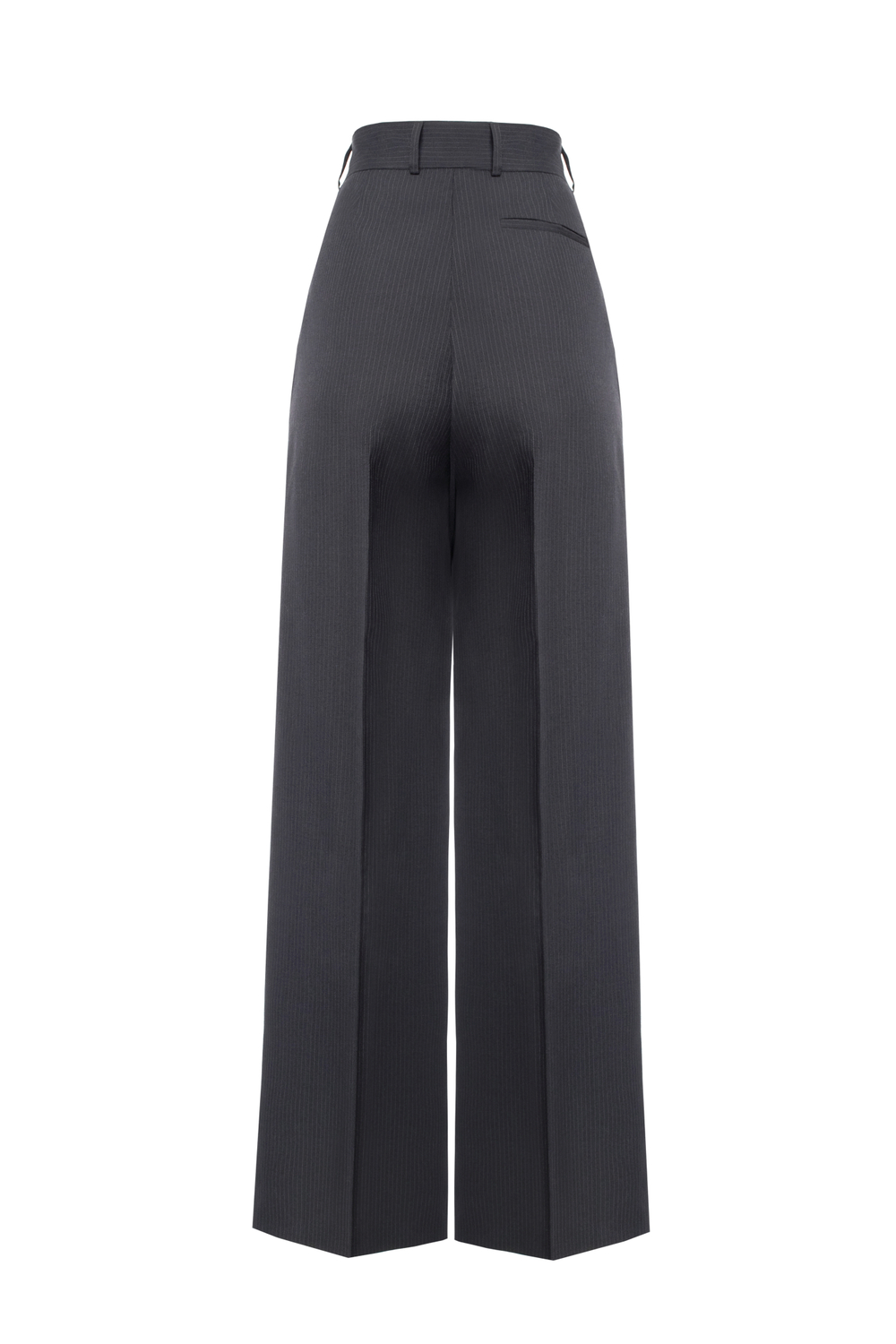 “Striped wool trousers” Брюки широкие со складками.