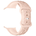 Сменный браслет силиконовый Hoco WA30 для Apple Watch 38-40mm с узорами розовый