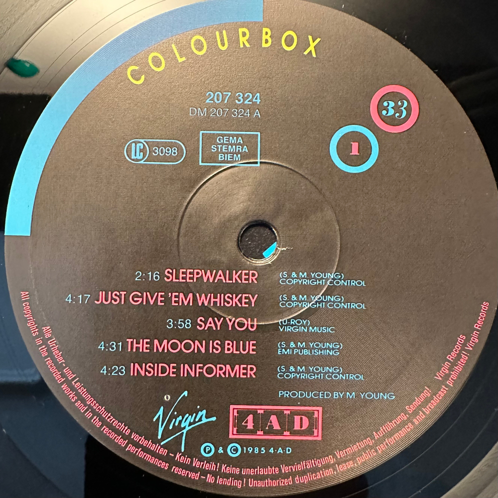 Colourbox - Colourbox (Европа 1985г.)