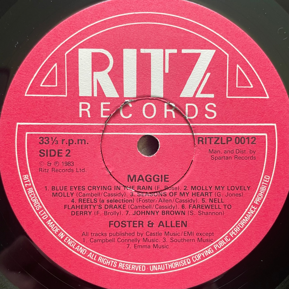 Foster & Allen ‎– Maggie (Англия 1983г.)