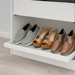 IKEA KOMPLEMENT (ИКЕА КОМПЛИМЕНТ) — Выдвижной поднос, белый, 75x35 см, фото 3