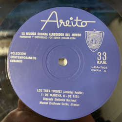 Винтажная виниловая пластинка LP Amadeo Rold n, Orquesta Sinf nica Nacional Los Tres Toques R tmicas V y VI (Куба)