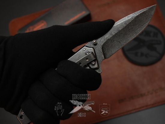 Cкладной нож VN P563 c клинком из стали 420, рукоять Stainless Steel