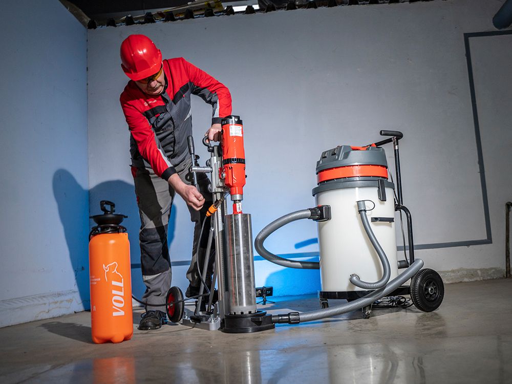 Установка алмазного бурения VOLL INDUSTRIAL V-Kit 160 - сверлильная машина / до 160 мм