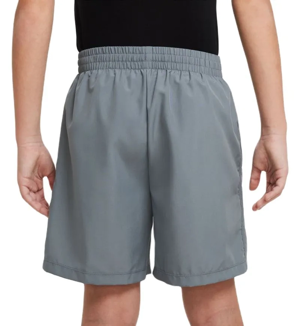 Шорты для мальчика теннисные Nike Dri-Fit Multi+ Training Shorts - smoke grey/white