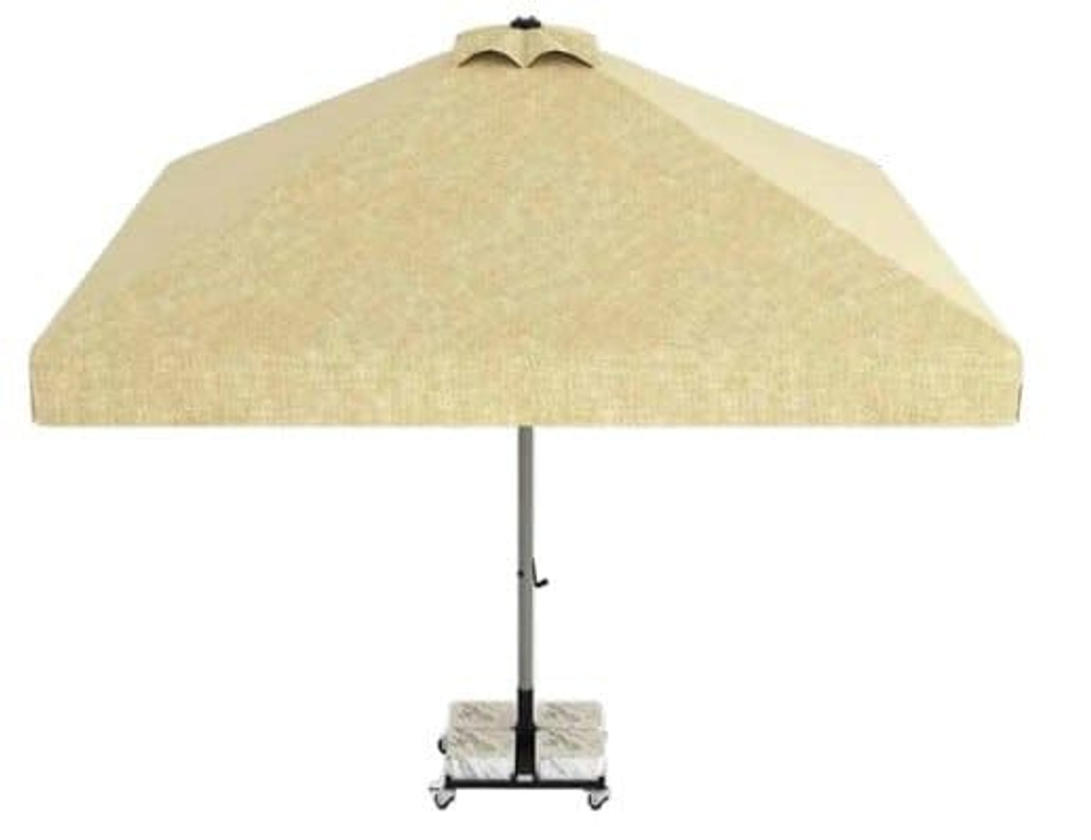 Зонт профессиональный 3х4 м Theumbrela Semsiye Evi Lux Telescopic, бежевый