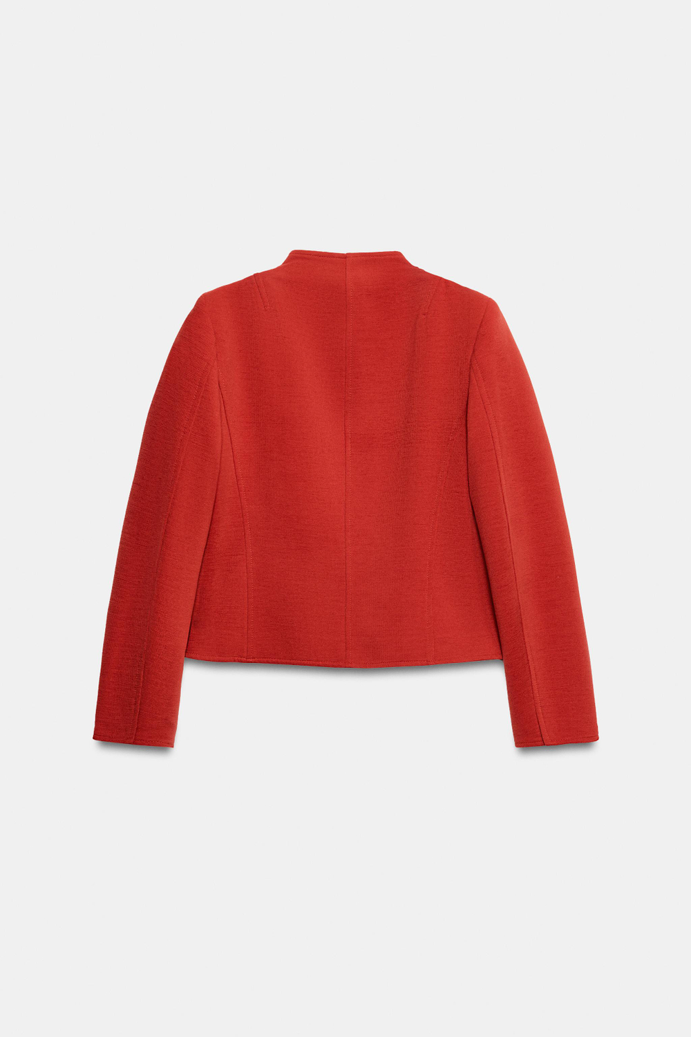 ZARA КУРТКА ПРЯМОГО КРОЯ С ПОДПЛЕЧНИКАМИ, ОРАНЖЕВЫЙ